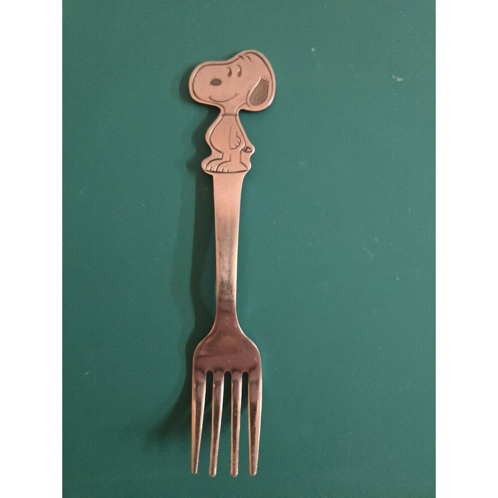 Vintage Snoopy Child Youth Fork Stainless Steel Japan 1958 Peanuts Danara 5.5"